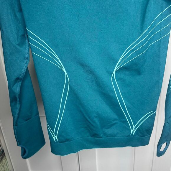 Gymshark Women Small Sportswear Fit Long Sleeve Apex Teal (v1) - Picture 9 of 11